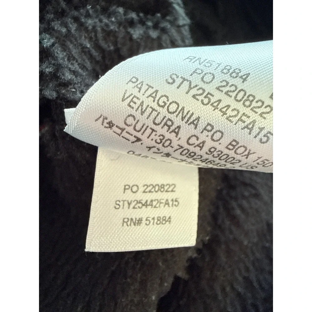 Patagonia Re-Tool Snap-T Fleece Pullover Black Kids Small STY25442FA15